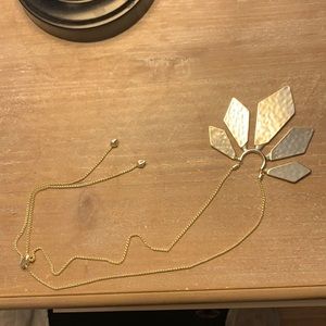 Kendra Scott gold statement necklace